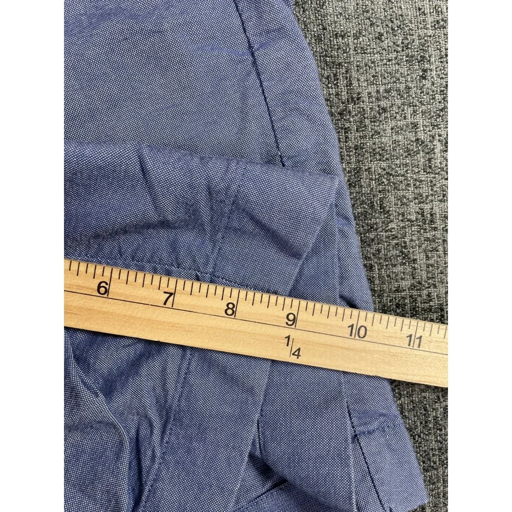 J.Crew Gramercy Mens Blue Micro Pattern Flat Front Shorts Size 32w 9 Inch Inseam